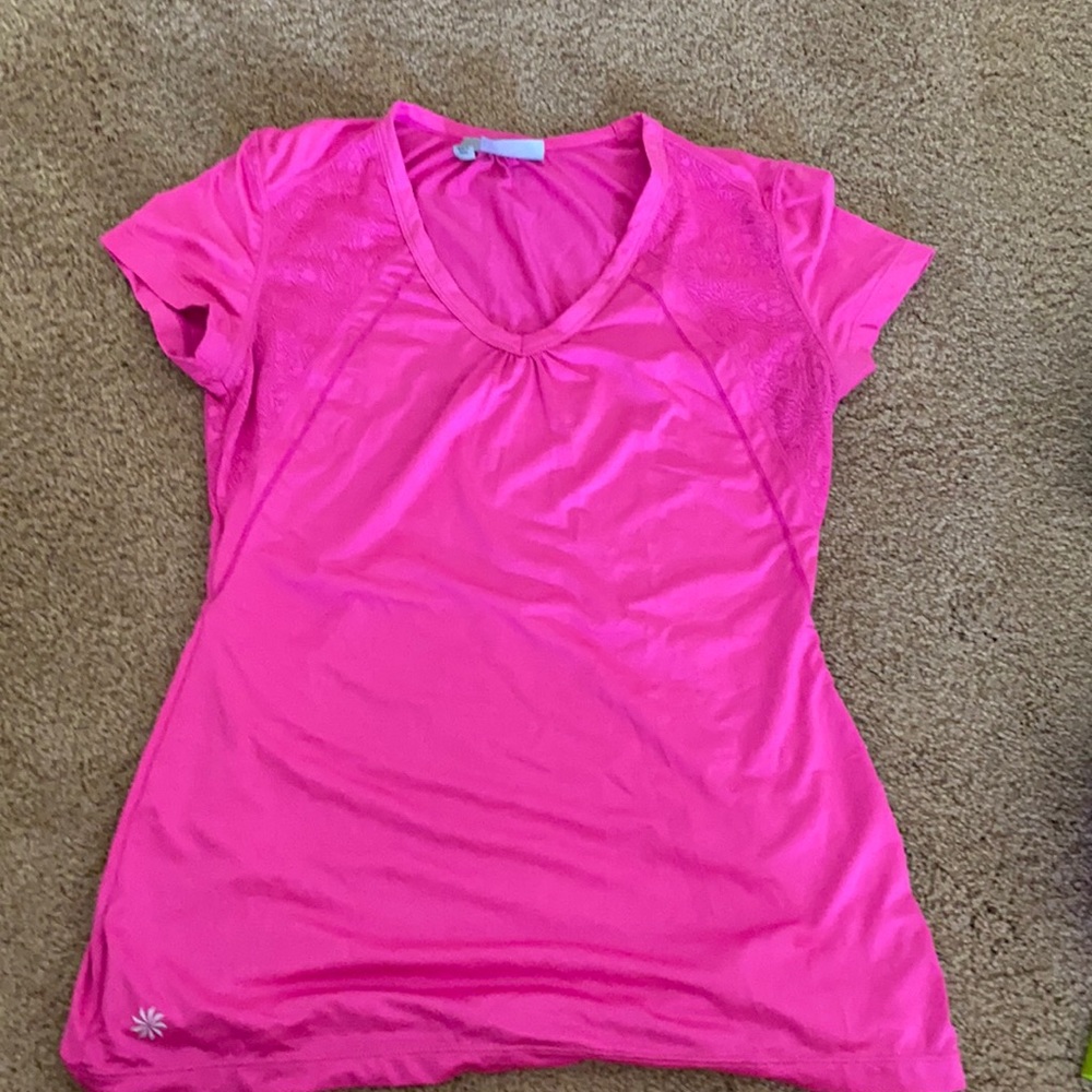 XS Pink Athleta Workout Tee